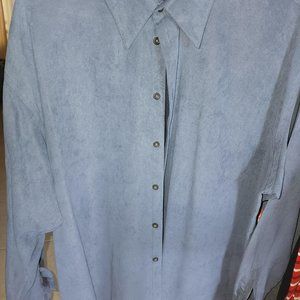 Men's Kenneth Cole Reaction Dress Shirt Size XXL 34-35 Slate Blue